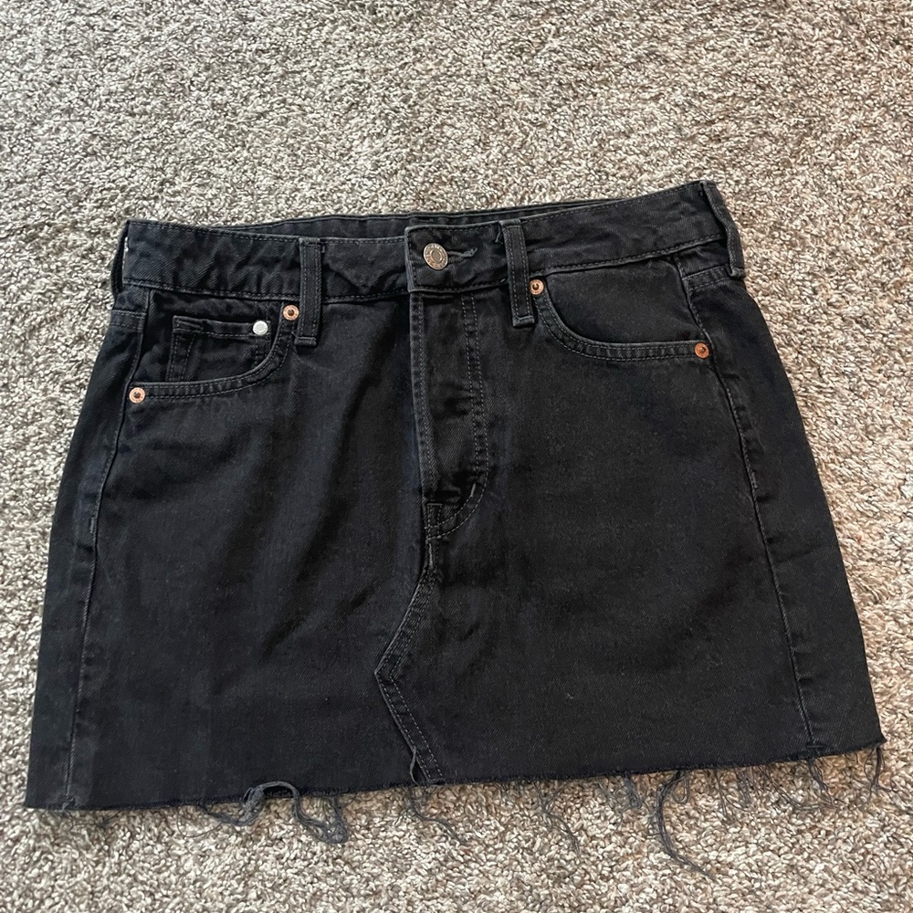 H&M Black Mini Skirt for Night Out